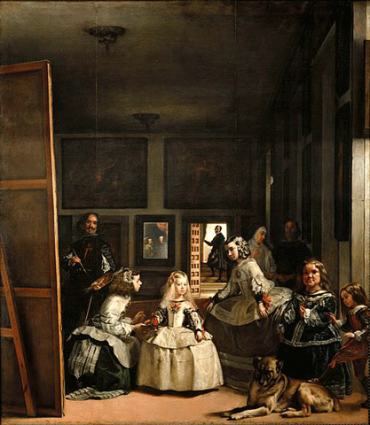 reproductie Themaids of honour van Diego Velazquez